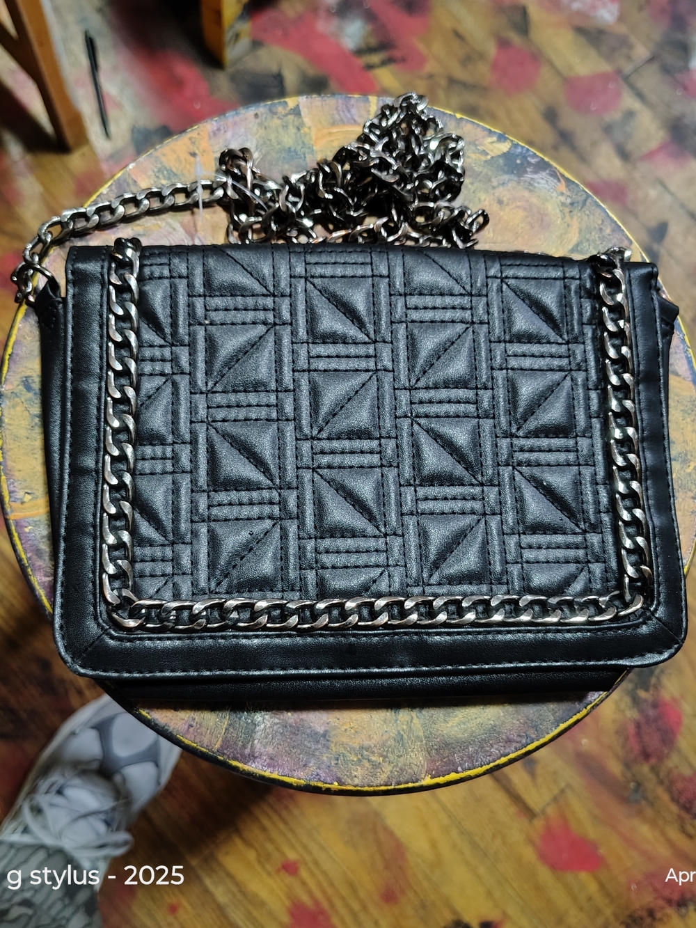 😲🔥ASOS- Quilted Chain Crossbody Bag - Black💐 Mothers Day Is Around The Corner